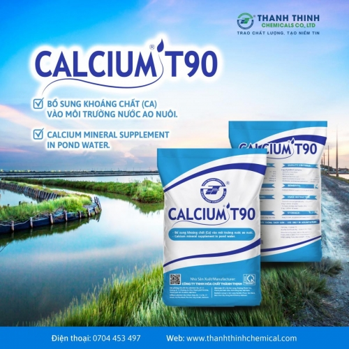 CALCIUM®T90 - Bổ sung khoáng Canxi vào nước ao nuôi