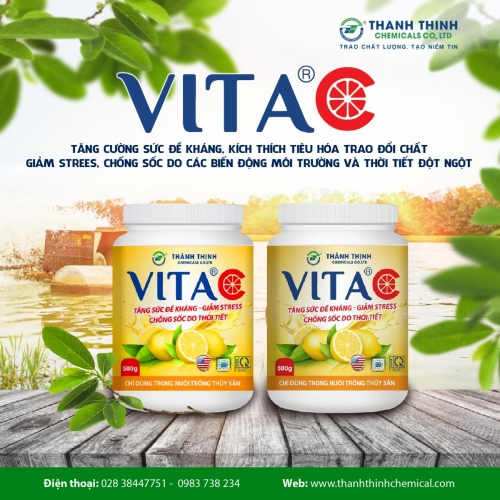 VITA®C (500 g/hủ) - Tăng cường sức đề kháng, kích thích tiêu hóa trao đổi chất, Giảm stress, chống sốc do các biến động môi trường đột ngột
